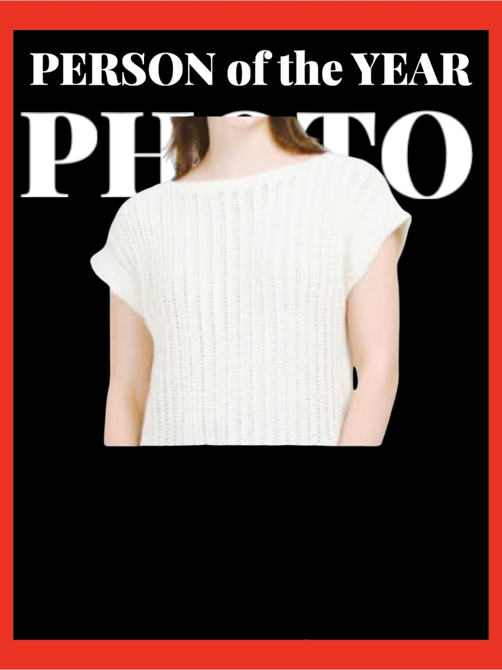 NWT Size Large Frye Crochet Knit Dolman White Sweater Short Sleeve Top NWOT